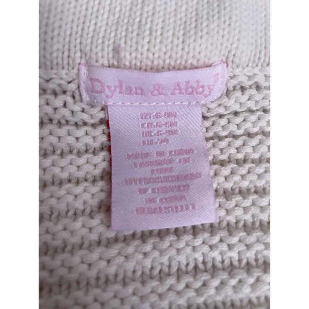Dylan & Abby Baby Girls Size 6-9 Months 100% Cotton Striped Cardigan Sweater
